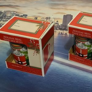 Holiday Mugs 2 For $5 NIB